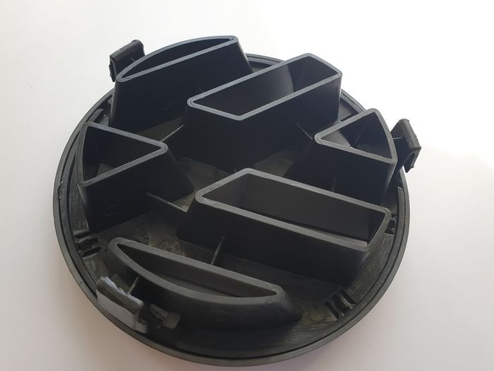VW Golf Mk5 125mm full Matt Black Grill Badge Emblem bonnet GTI TDI