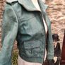 Superdry women's Super Blake leather bomber jacket. Size XS EU 34-36 UK 6-8 Measurements in the photos Image 6