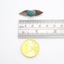 925 Vintage Sterling Silver Turquoise Brooch, 1982 Image 7