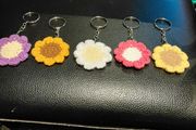 Crochet Flower Key Rings 5 Euro Each