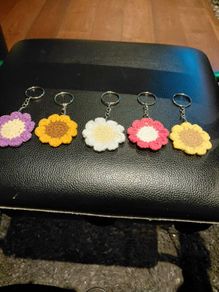 Crochet Flower Key Rings 5 Euro Each