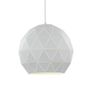 Large White Metal Tangent Pendant Light (New in Box, Free Shipping) Image 2