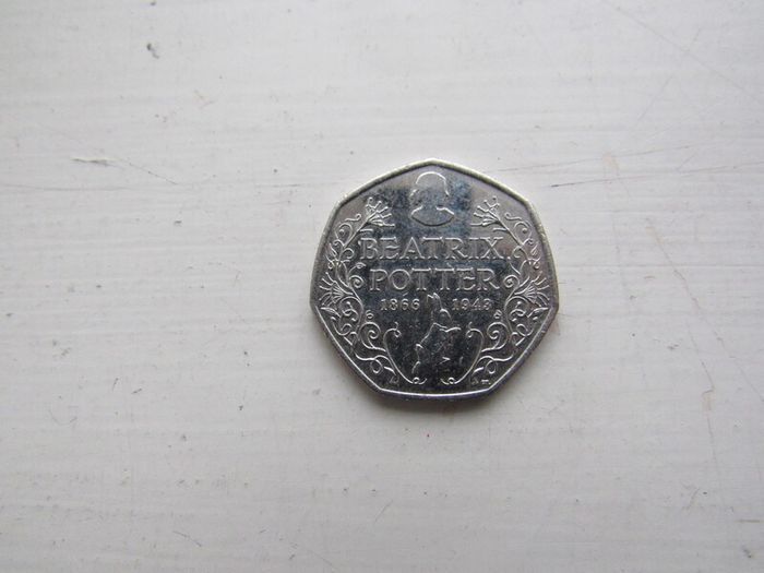 Beatrix Potter 150th Anniversary 50 pence coin 2016