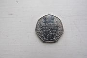 Beatrix Potter 150th Anniversary 50 pence coin 2016