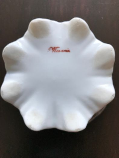 Vintage White Sugar Bowl and Jug