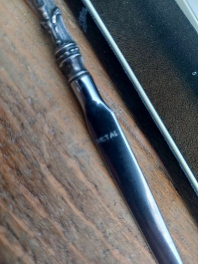 Silver handle letter opener, with original box. D18 Post 8e