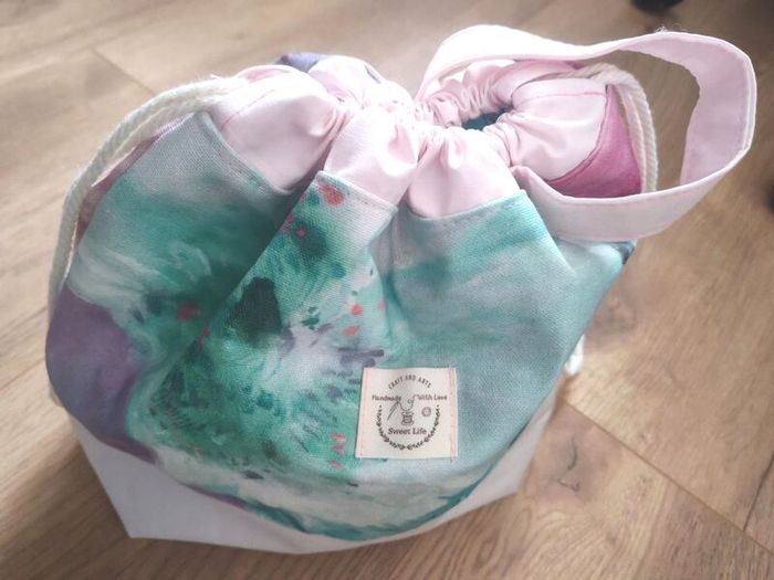 Handmade project bag for knitters and crocheters