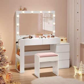 Dressing table LED Bulbs Hollywood mirror XXL