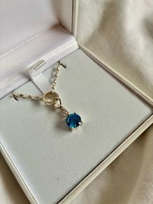 Thomas Sabo stirling silver necklace with turquoise stone