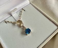 Thomas Sabo stirling silver necklace with turquoise stone