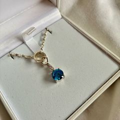 Thomas Sabo stirling silver necklace with turquoise stone