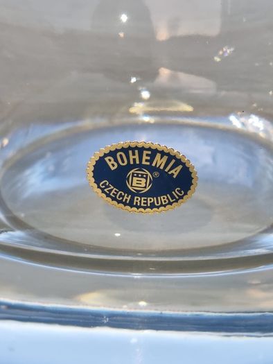 Bohemia art glass vase