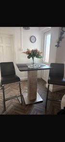 breakfast bar and chairs