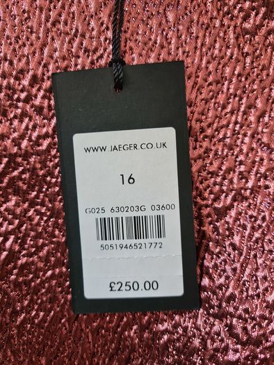 Brand New Jaeger dress shinny pink UK 16 RFP 250