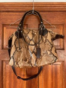 Genuine snakeskin Irish designer Pauric Sweeney handbag.