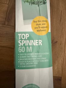 Brabantia 60m 4 Arm Topspinner Rotary with Soil Spear