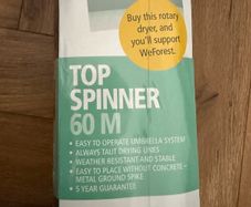 Brabantia 60m 4 Arm Topspinner Rotary with Soil Spear