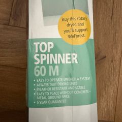 Brabantia 60m 4 Arm Topspinner Rotary with Soil Spear