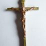 Antique  Crucifix Pendant and Chain Image 5