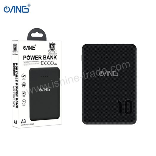 10000 mAh ANG A3 Mini Power Bank For iPhone, Samsung, Oppo, Huawei ...etc / New