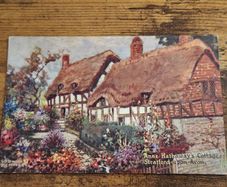 Old Postcard Anne Hathaway's Cottage, Stratford-upon-Avon, England - free standard postage