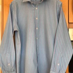 Size 17 Mens Striped Shirt by Simon Carter