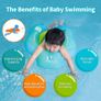 Inflatable Baby Swimming Float-Helps Baby Learn to Kick and Swim for the Age of 3-72 Months (Green, S) Image 2