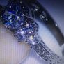 10kt White Gold Filled 3 Stone Ring Image 2