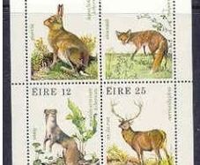 1980 Ireland Fauna & Flora Wildlife Commemorative Stamps Miniature Sheet Mint Never Hinged (MNH)