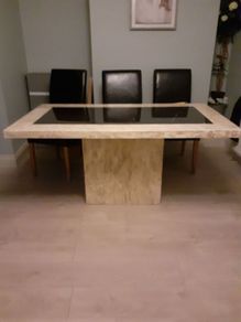 Solid marble table