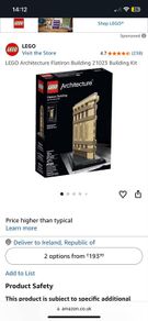 LEGO Architecture Flatiron Building 21023 - Discontinued