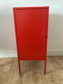 Lixhult Metal Cabinet IKEA Red