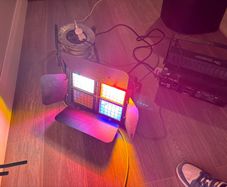 2 x Showtec Qoatro light DMX