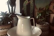 Pitcher and washbasin