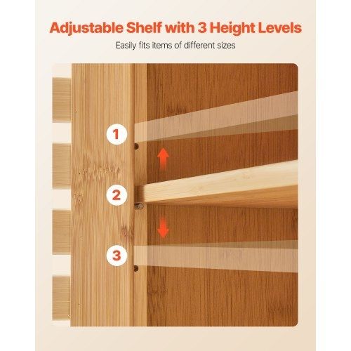 Bathroom Wall Cabinet, 2 Doors and Adjustable Shelf, Over the Toilet Storage Medicine Cabinet Wall Mounted, Hanging Organizer with Shelves