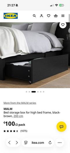 Malm underbed storage 1 drawer