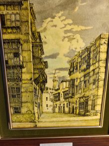 Lovely Framed Pictuer Of An Ally In Jeddah.