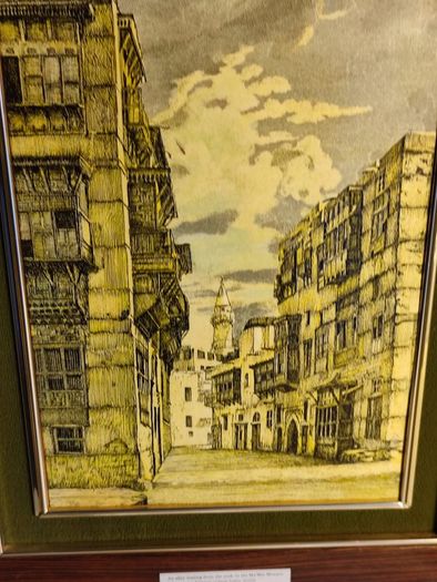 Lovely Framed Pictuer Of An Ally In Jeddah.