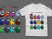 There is 1 santa among us t-shirt impostor among us t-shirt impostor t-shirt