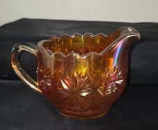 Marigold Carnival Glass Creamer