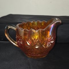 Marigold Carnival Glass Creamer