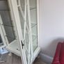 White French style display cabinet w38 d 18 h 80 inches Image 4
