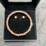 New Rose Plated Pilgrim Bracelet & Earrings set Image 2
