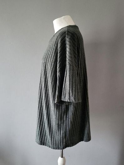 Shein grey ribbed top, Size 3XL / UK22