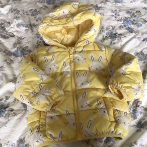 M&S Girls age 2-3 Years Bunny Rabbit Design Hooded coat