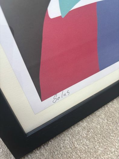 Solus Cowboy, signed limited edition print framed