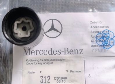 Genuine Mercedes locking wheel nut key/socket 312