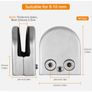 Neoteck Glass Clamps, 8 Pack, 8-10mm, 304 Stainless Steel Image 2