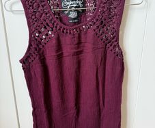Superdry women ladies sleeveless shirt, tank top, mint condition