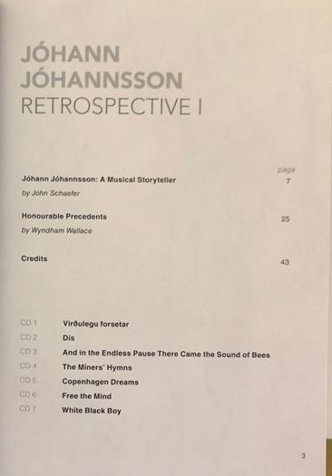 Johann Johannsson | Retrospective I    CD Boxset